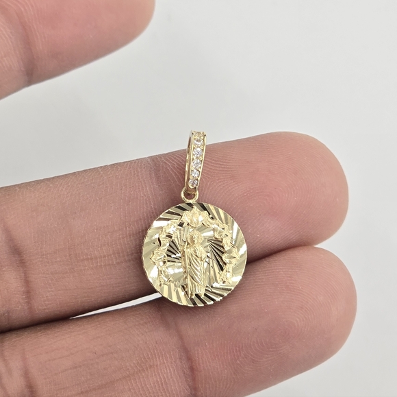 10kt Real Gold Saint Jude Pendant